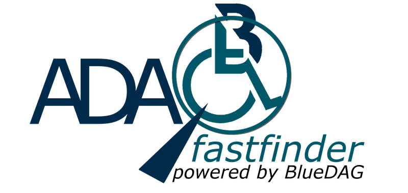ADA Fast Finder interface showing barrier selection and code lookup
