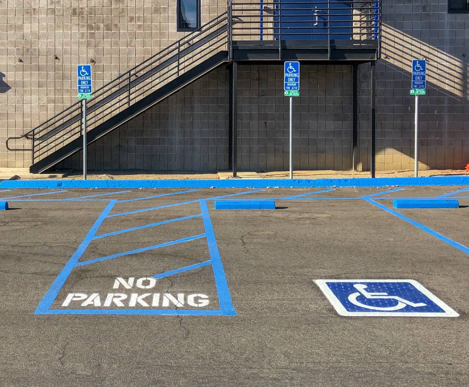 Parking lot and parking structure accessibility